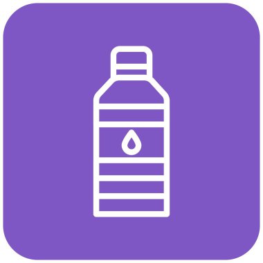 Su Şişesi Vektör Simgesi Tasarım Çizimi