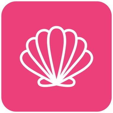 Kabuk Vektörü Simgesi Tasarım İllüstrasyonu