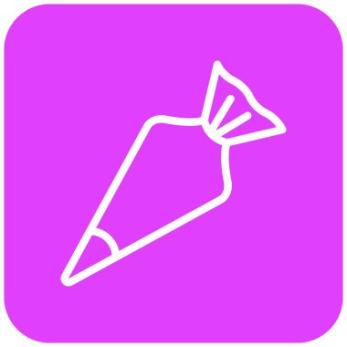 Hamur Torbası Vektör Simgesi Tasarım İllüstrasyonu