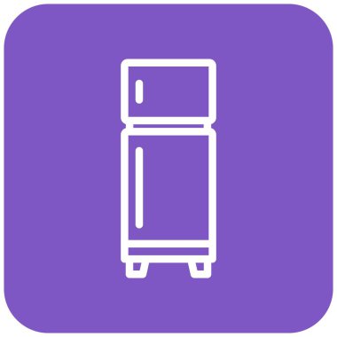 Buzdolabı Vektörü Simgesi Tasarım İllüstrasyonu