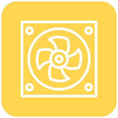 Fan Vektör Simgesi Tasarım İllüstrasyonu