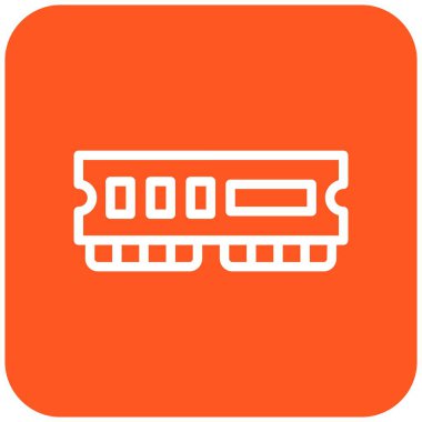 Ram Vektörü Simgesi Tasarım İllüstrasyonu