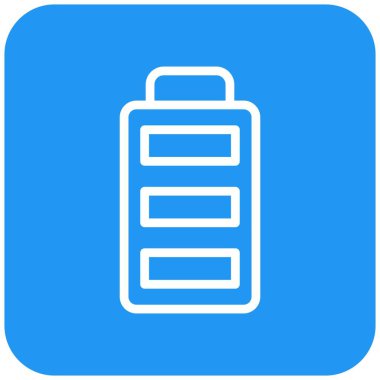 Pil Vektörü Simgesi Tasarım Çizimi