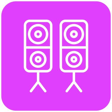 Sözcü Vektör Simgesi Tasarım İllüstrasyonu