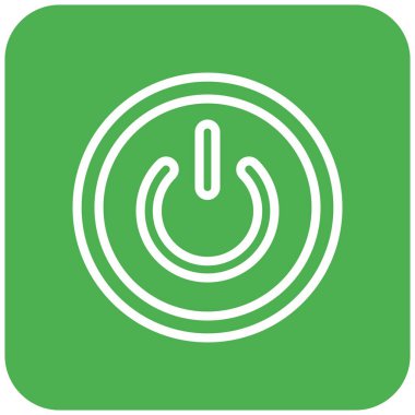 Güç Düğmesi Vektör Simgesi Tasarım İllüstrasyonu