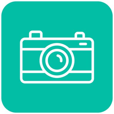 Kamera Vektörü Simgesi Tasarım İllüstrasyonu