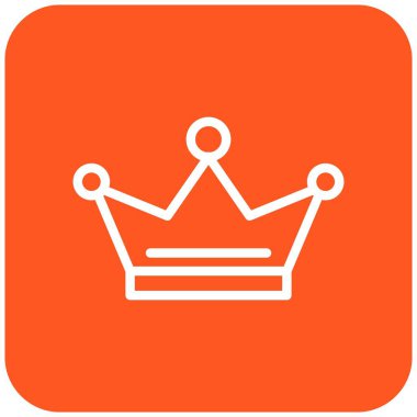 Crown Vektör Simgesi Tasarım İllüstrasyonu