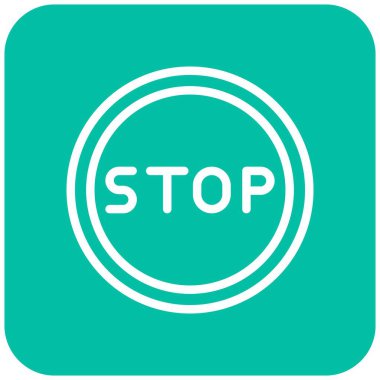 Vektör Simgesi Tasarımı Resmini Durdur