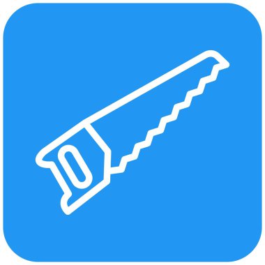 Saw Vektör Simgesi Tasarım İllüstrasyonu