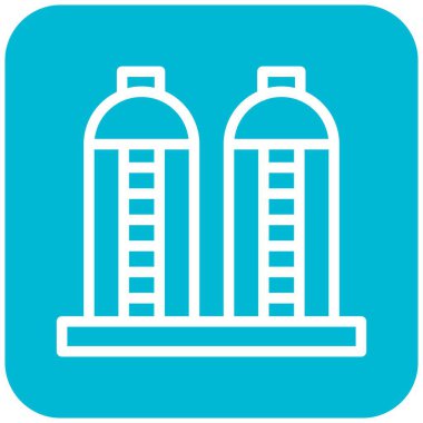 Silo Vektör Simgesi Tasarım İllüstrasyonu