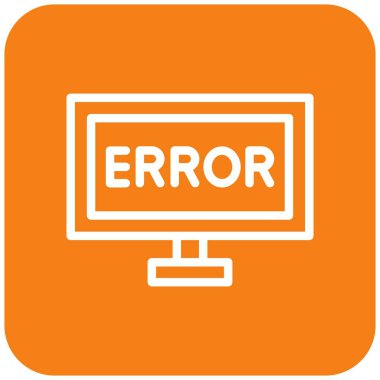 Hata Vektörü Simgesi Tasarım İllüstrasyonu