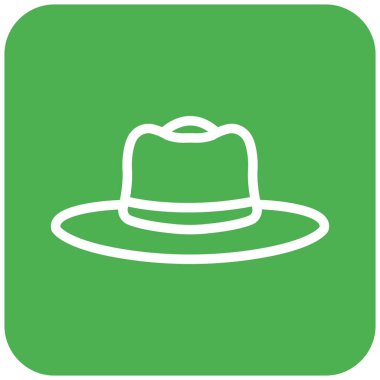 Şapka Vektörü Simgesi Tasarım İllüstrasyonu