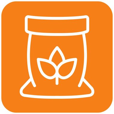 Gübre Vektörü Simgesi Tasarım İllüstrasyonu