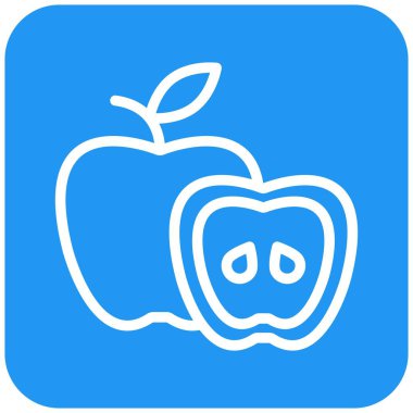 Apple Vektör Simgesi Tasarım İllüstrasyonu