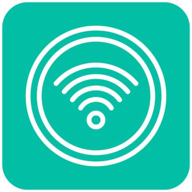Wifi Vektör Simgesi Tasarım İllüstrasyonu