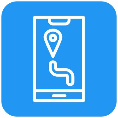 Gps Vektör Simgesi Tasarım İllüstrasyonu