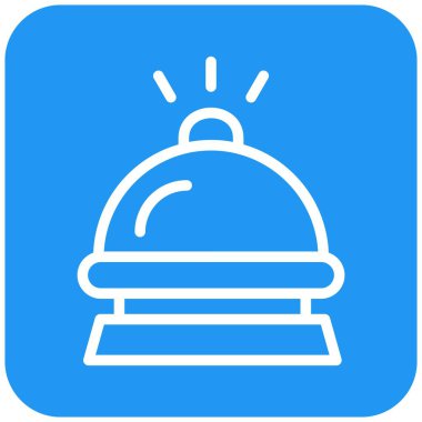 Otel Çanı Vektör Simgesi Tasarım İllüstrasyonu