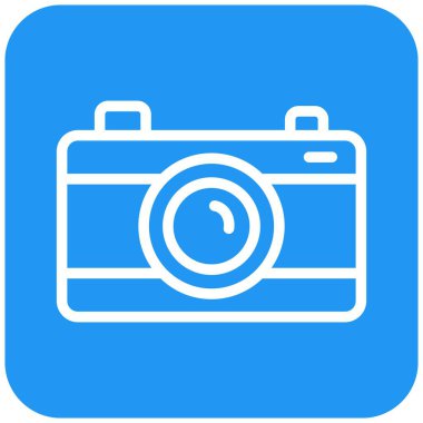 Kamera Vektörü Simgesi Tasarım İllüstrasyonu