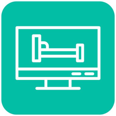 Otel Rezervasyon Vektör Simgesi Tasarımı İllüstrasyonu