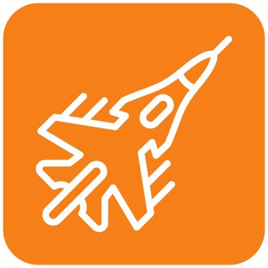 Jet Vektör Simgesi Tasarım İllüstrasyonu