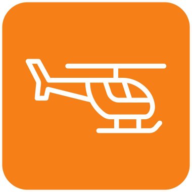 Helikopter Vektör Simgesi Tasarım İllüstrasyonu