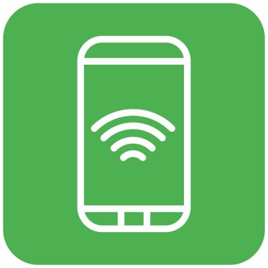 Wifi Vektör Simgesi Tasarım İllüstrasyonu