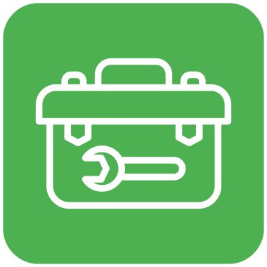 Araç Kutusu Vektör Simgesi Tasarım İllüstrasyonu