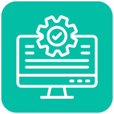 Vektör Simgesi Tasarım İllüstrasyonu Denemesi