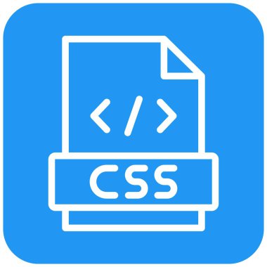 CSS Vektör Simgesi Tasarım İllüstrasyonu