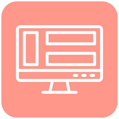 Gösterge Paneli Vektör Simgesi Tasarım İllüstrasyonu