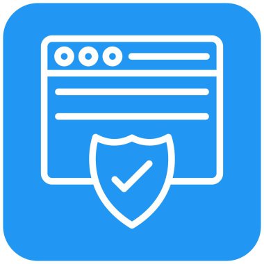 Güvenlik Vektörü Simgesi Tasarım İllüstrasyonu