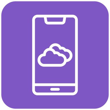 Hava Durumu Uygulaması Vektör Simgesi Tasarım İllüstrasyonu