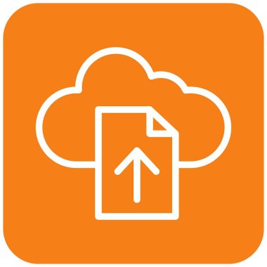 Dosya Yükleme Vektörü Simgesi Tasarım İllüstrasyonu