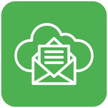 İleti Vektörü Simgesi Tasarım İllüstrasyonu