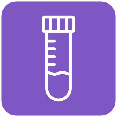 Test tübü Vektör Simgesi Tasarım İllüstrasyonu