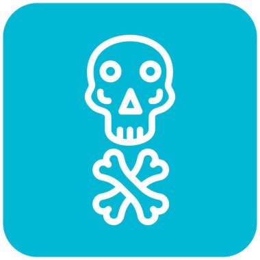 Kurukafa Vektörü Simgesi Tasarım İllüstrasyonu