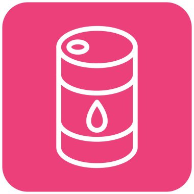 Namlu Vektörü Simgesi Tasarımı Çizimi