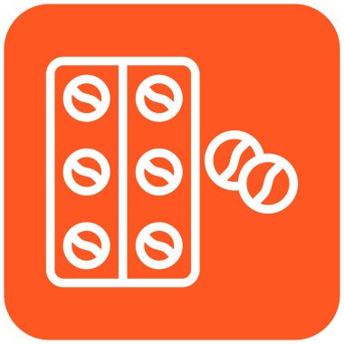 Tabletler Vektör Simgesi Tasarım Çizimi