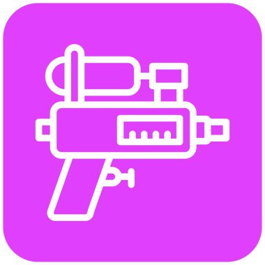 Su tabancası Vektör Simgesi Tasarım Çizimi