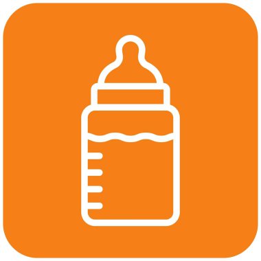 Besleme şişesi Vektör Simgesi Tasarım İllüstrasyonu