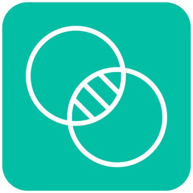 Kesişme Vektörü Simgesi Tasarım İllüstrasyonu