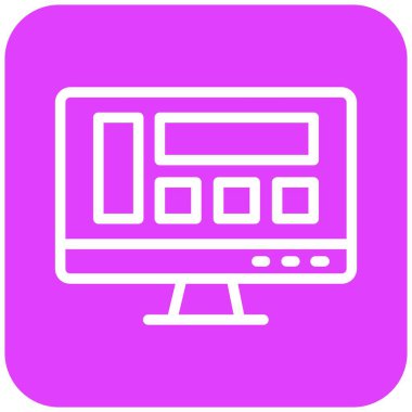 Düzen Vektörü Simgesi Tasarım İllüstrasyonu