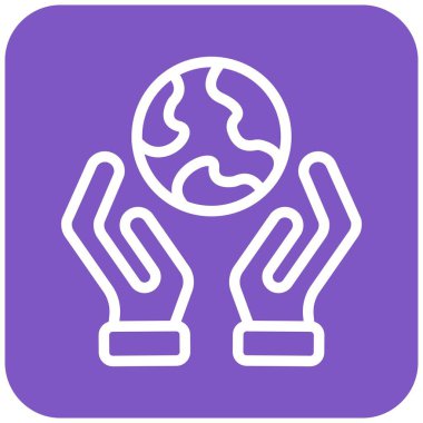 Dünya Vektör Simgesi Tasarım İllüstrasyonunu Kaydet