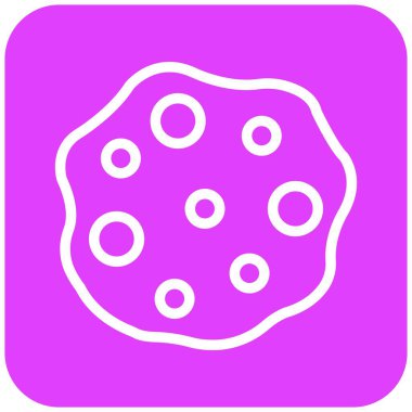 Asteroid Vektör Simgesi Tasarım İllüstrasyonu