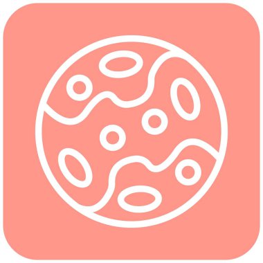 Plüton Vektör Simgesi Tasarım İllüstrasyonu