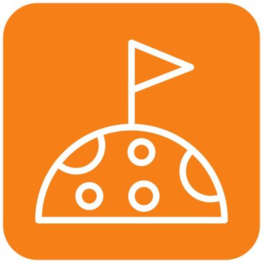 Bayrak Vektörü Simgesi Tasarım İllüstrasyonu