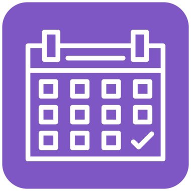 Takvim Vektörü Simgesi Tasarım İllüstrasyonu