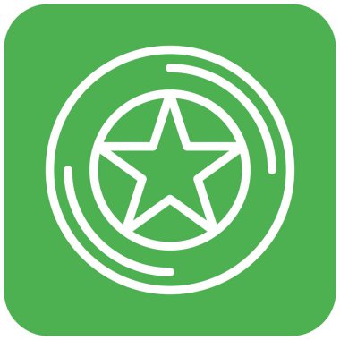 Frizbi Vektör Simgesi Tasarım İllüstrasyonu