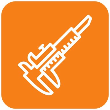 Kaliper Vektör Simgesi Tasarım İllüstrasyonu