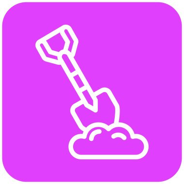 Kürek vektör ikonu tasarımı illüstrasyonu